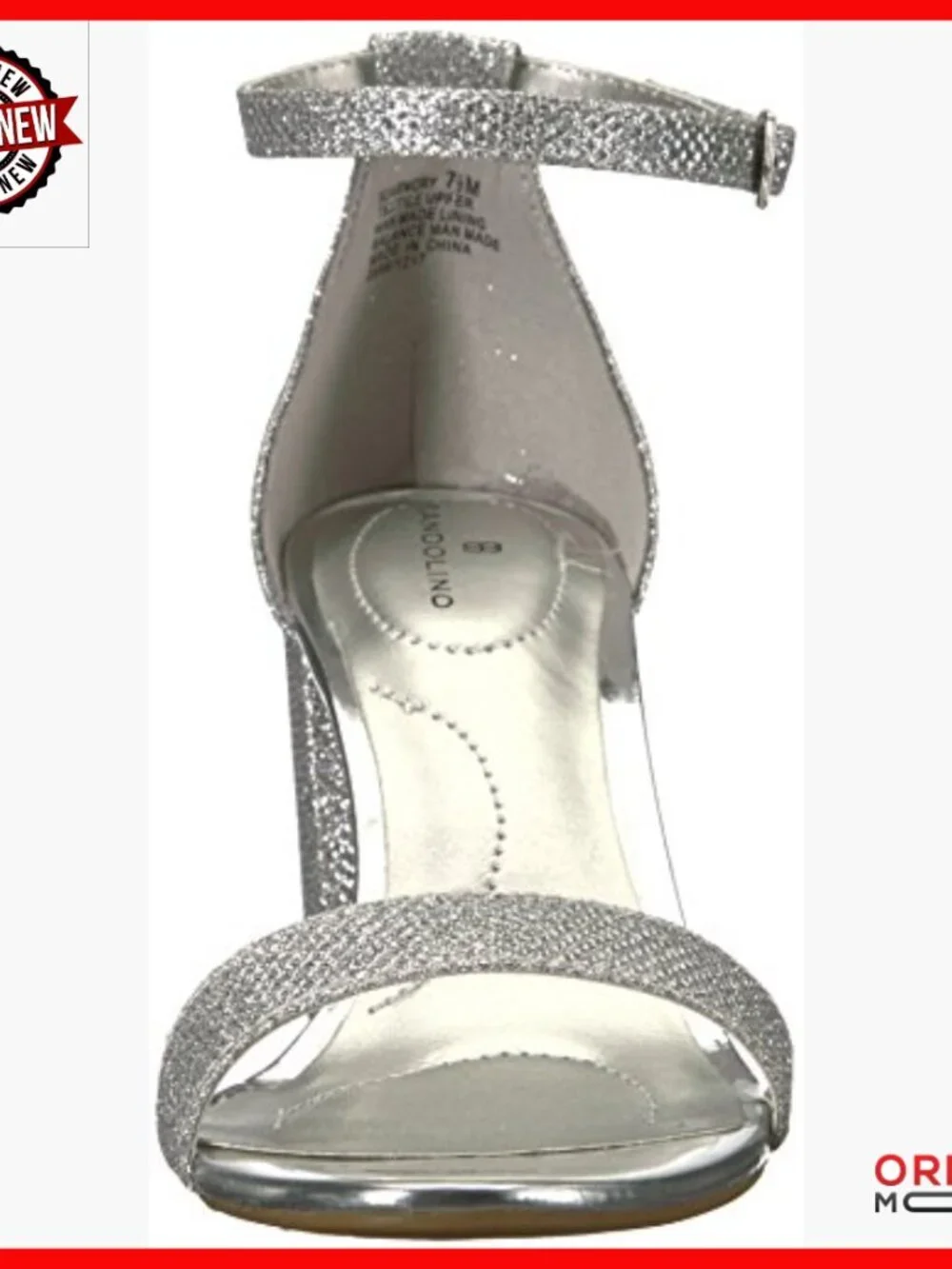 Heeled Sandals with Ankle Strap, Padded Footbed, Flexible Sole